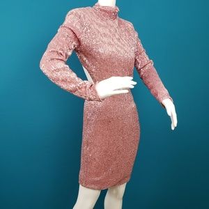 🆕️ 🎬 CLUB L LONDON Sequin Mini Dress w/ Cut-Out Back // (NWT)